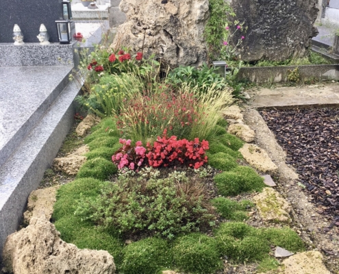 Felsen Inschrift in Felsen gehauen felsige Einfassung
